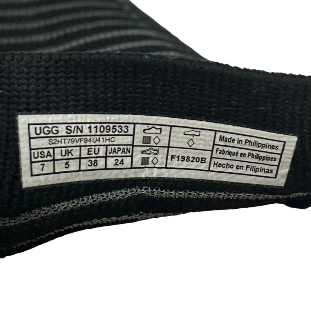 Ugg‎ Sammy Breeze Sneaker Black & Gray Womens Size 7